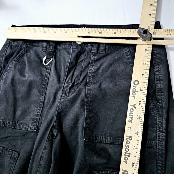 The Slim Crop Womens Crop Pants Black Size 0 Cotton Blend Stretch Button Zip - Picture 3 of 12